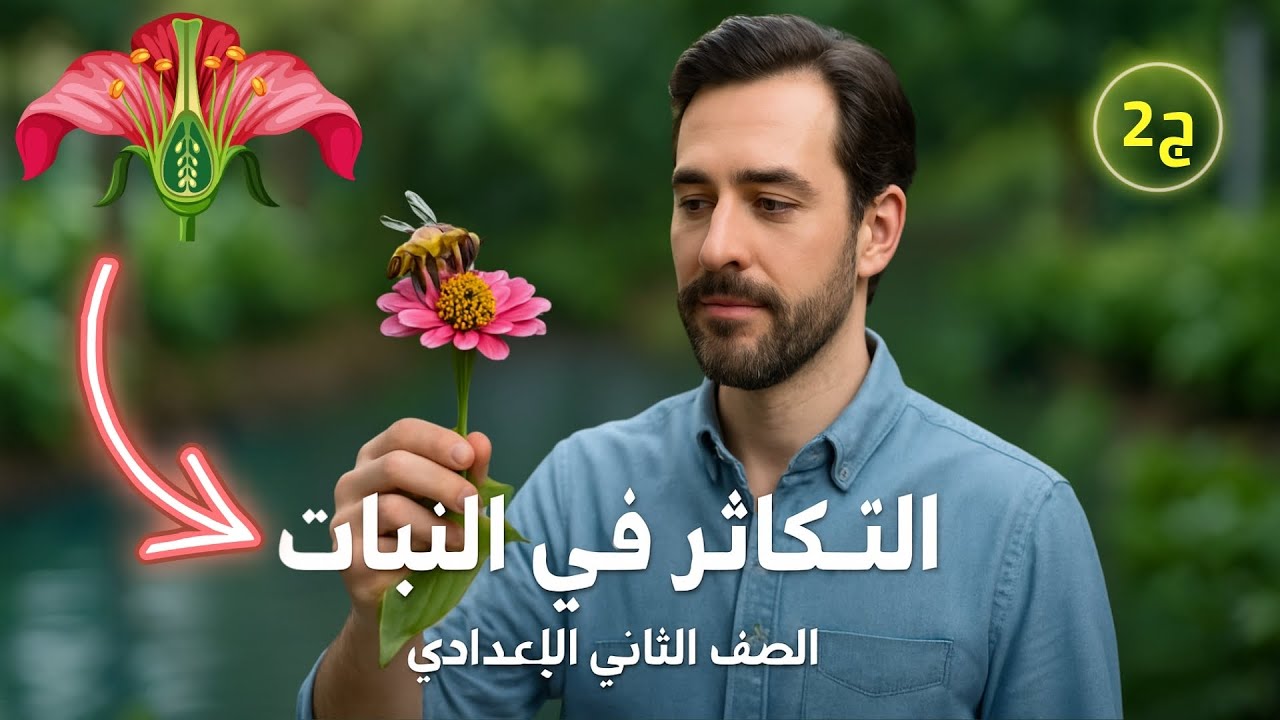 التكاثر الجنسي في النبات ☘️ درس التكاثر في النبات علوم للصف الثاني الاعدادي