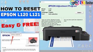 How To Reset Epson L120 L121 Printer With Resetter Inkfinite