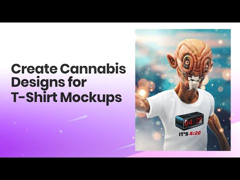 Create Cannabis Designs for T-Shirt Mockups