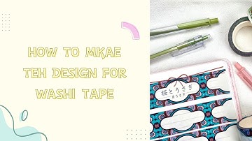 How to make the design for washi tape from vograce?Some confusion about the template.