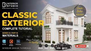 Classic Exterior Material Tutorial | Series 2 - Part 2 | 3ds Max + Corona Renderer