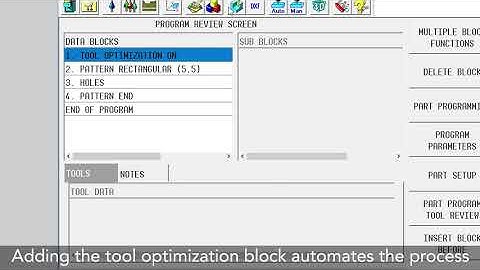 Tool Change Optimization