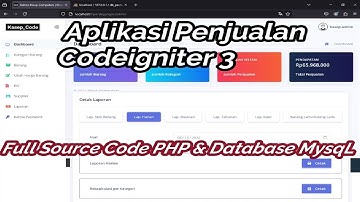 Aplikasi Penjualan Online dan Stok Barang | Aplikasi Pencatatan Penjualan | Sistem Laporan Penjualan