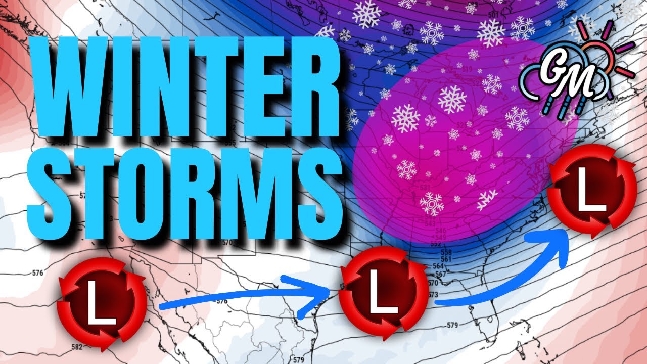 Multiple Winter Storms Could Form To Start 2024... - YouTube