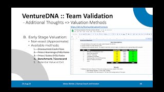 Dear Founder - S4E11 - Startup Valuation Methods (1/2) - Benchmark/Scorecards