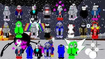 Undertale Multiversal Calamity 2 showcase Mainframe Characters Part 1 ft.@Bunny-Frisk846,gfb,白狐,吃瓜