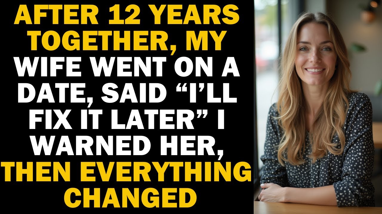 После 12 лет брака моя жена пошла на свидание — и всё рухнуло.