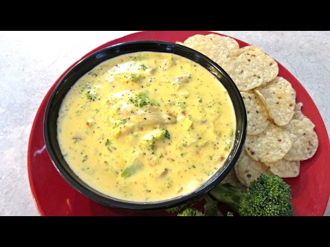 Broccoli and Cheese Dip - with Marinated Artichoke Hearts - PoorMansGourmet