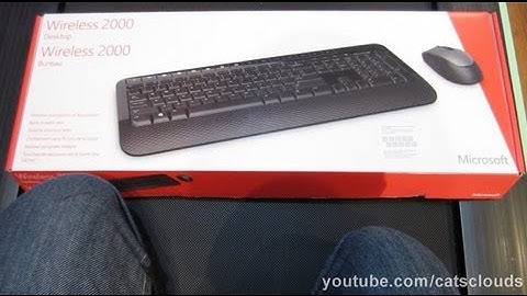 Microsoft wireless keyboard 2000 unboxing