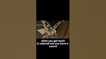 when you get stuck in cobweb in minecraft but you have a sword #gaming #minecraft #shorts (joke)