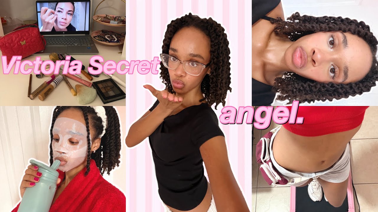 Living like a VICTORIA’S SECRET model🪽VS bombshell makeup, hair, & lifestyle