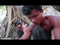 Relaxation house on the hilltop to see sunset | Primitive Technology , Building Skill