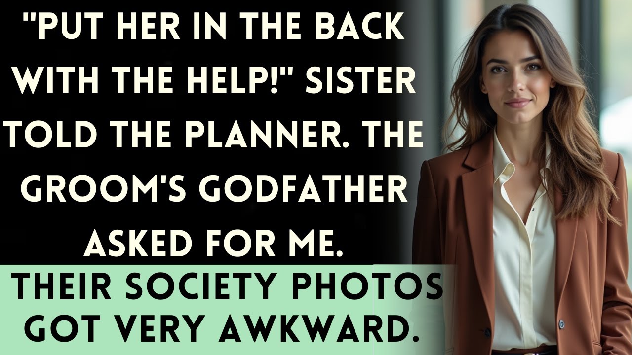 At Sister's Wedding, They Seated Me With The Servers—Then The President's Son Stood Up