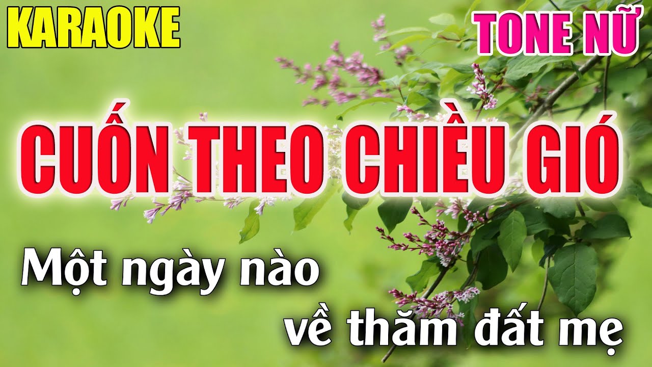 Cuốn Theo Chiều Gió Karaoke Tone Nữ - Lâm Organ - Beat Mới