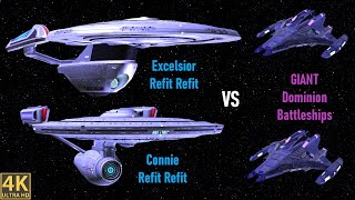 REFIT REFIT'S Go After GIANT Dominion Battleships! - Star Trek Ship Battles - Bridge Commander