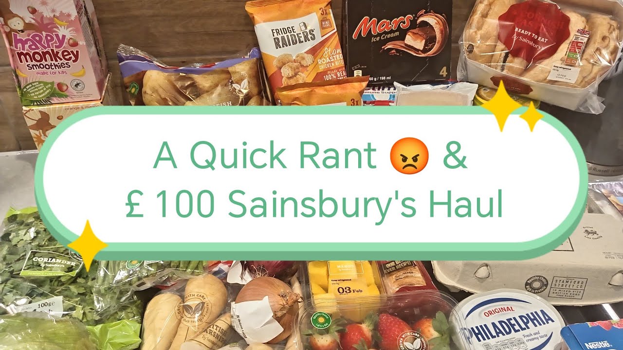 Sainsbury Food Shop & something that needs saying. 🤔🍲 #groceryhaul #food #meals #budget #foodshop 