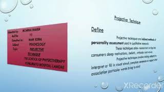 Projective techniques HTP