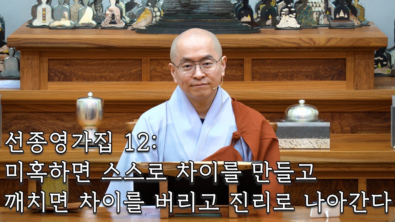 [선종영가집 12] 미혹과 깨달음이 이치가 같기에 #영가현각 #돈오 #깨달음 #위빠사나 #사마타 #정혜쌍수 #천태지관