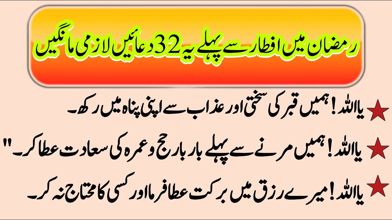 Ramadan Mai Iftar Se Phele Ye Dua Lazmi Mange | Iftar Ki Dua Ramzan Special | True Writes