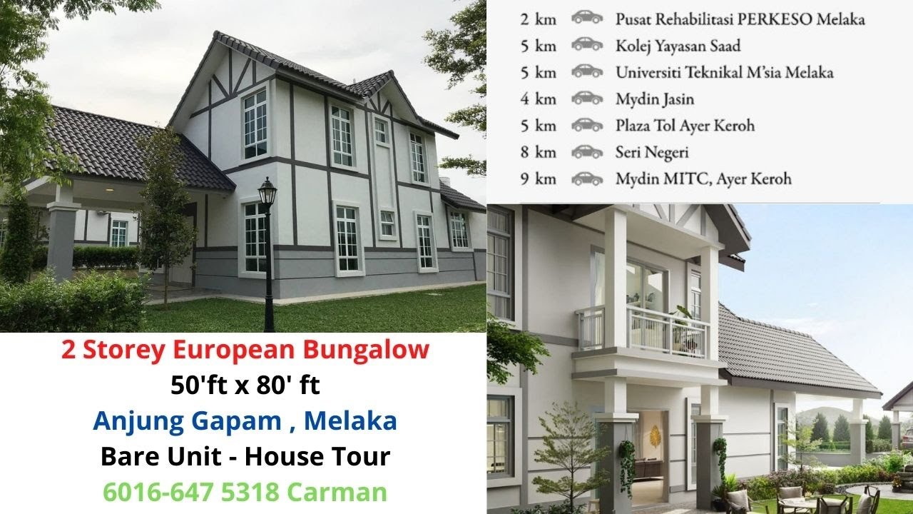 New Project L 2 Storey Bungalow L Anjung Gapam Melaka L Ayer Keroh L 5 Room L Type Cc L Bare Unit Youtube