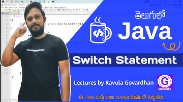 [Conditional Statements]: Java Switch Statement in Telugu