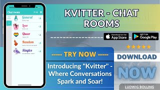 Kvitter Chat Rooms | Chat Random - app review screenshot 5