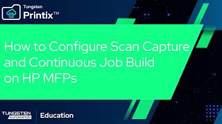 Continuous Job Build: Combine Scan Batches Into One Capture Job