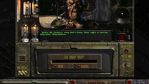 Fallout 1: Interaction with Set, Necropolis