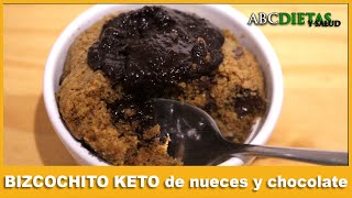 BIZCOCHITO KETO de NUECES y CHOCOLATE