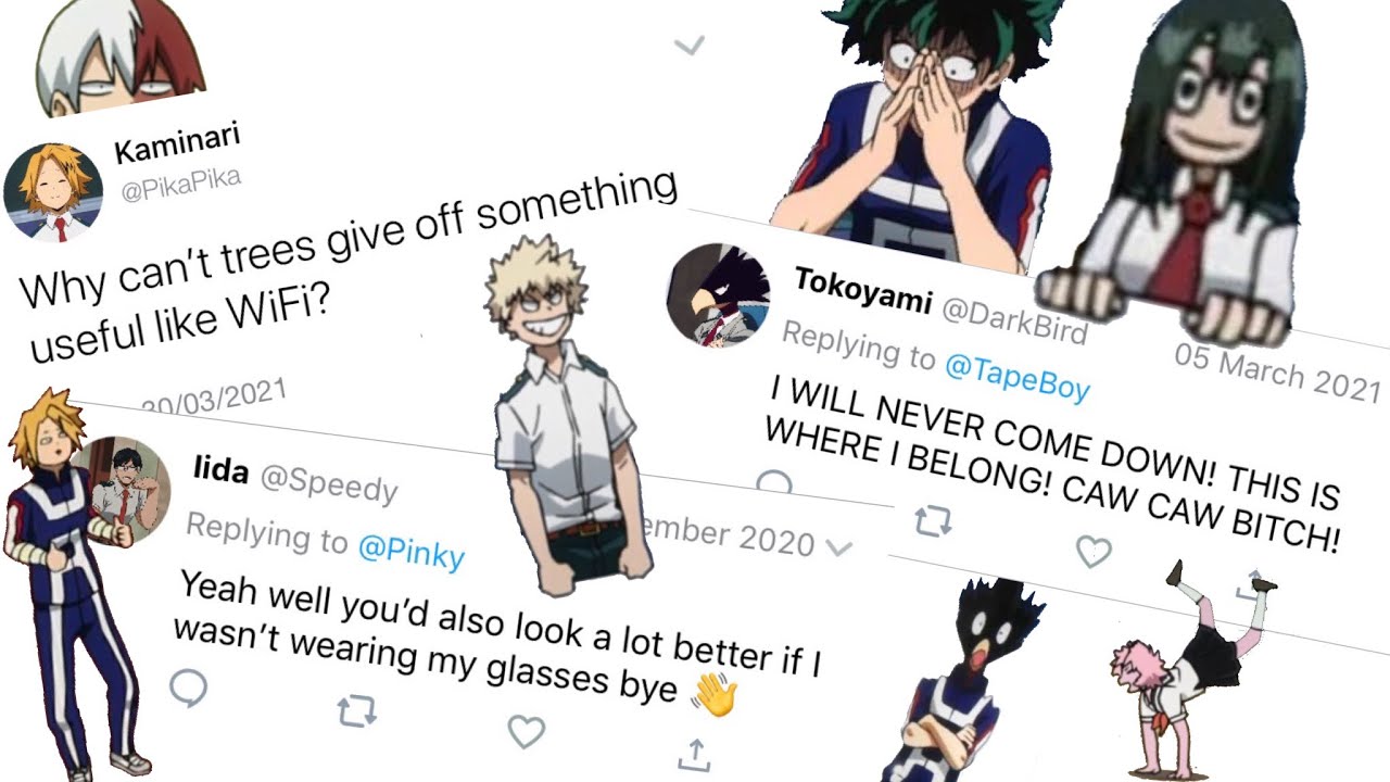 If bnha/mha had Twitter (Class 1-A)