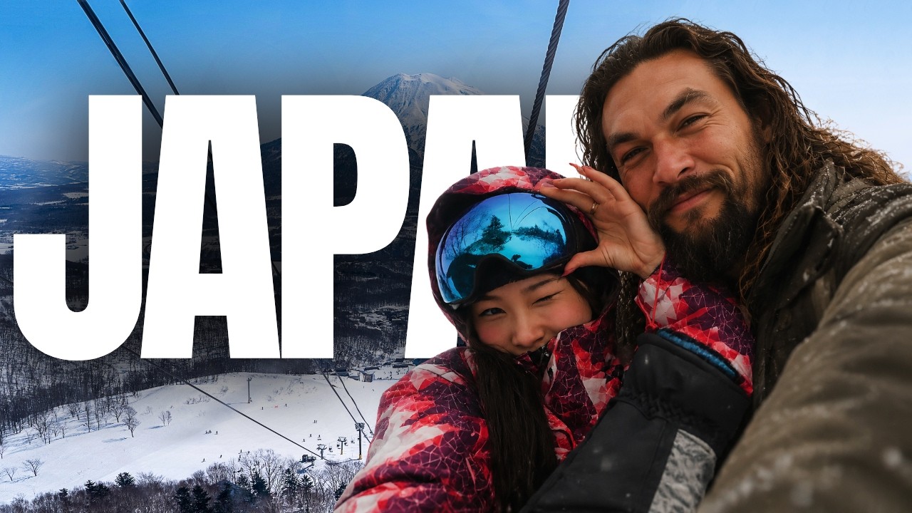 a gorgeous ski trip w jason mamoa in japan