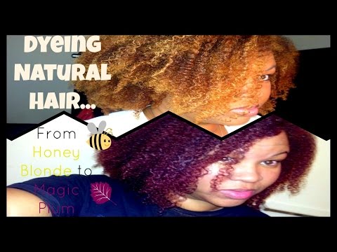 Dyeing Natural Hair From Blonde To Purple Dark N Lovely