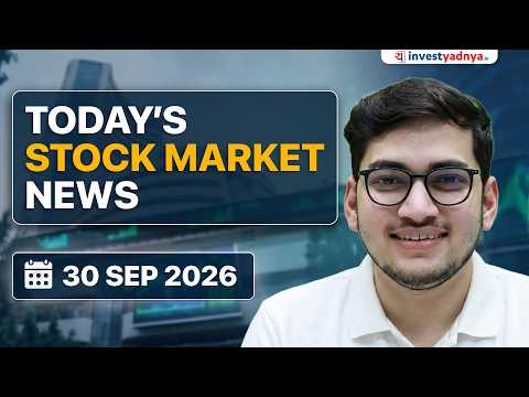 Daily Stock Market News(30-Sep-2026): US Yields Spike, Vahan Data & Pharma Tariff Relief