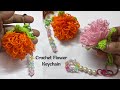 ✨Wow👌🏻 Easy Crochet Flower Keychain Tutorial | Beginners Friendly #thecrochetknit