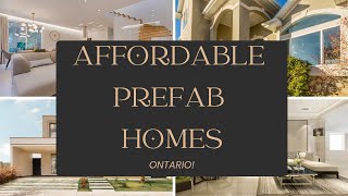 Affordable Prefab Homes in Ontario, Canada