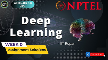 NPTEL Deep Learning Week 0 Quiz Assignment Solutions | July 2022 | IIT Ropar