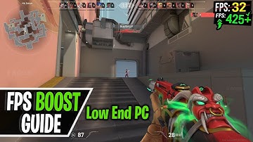 VALORANT FPS Boost for Low End PCs! NO FPS Drops, Lag Fix and Stutter Fix 2024