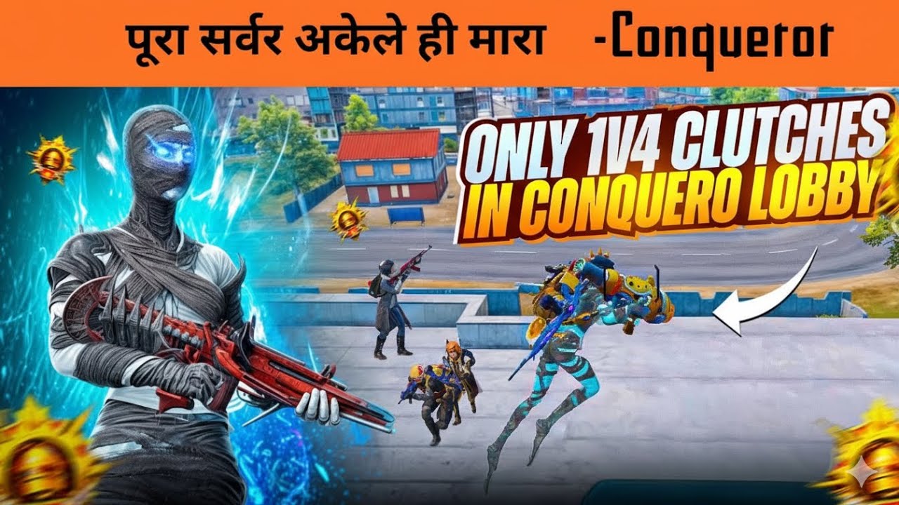 FASTEST CLUTCHES BGMI HISTORY 😱 IN CONQUEROR LOBBY ||1VS4 🥵 PANIC ...