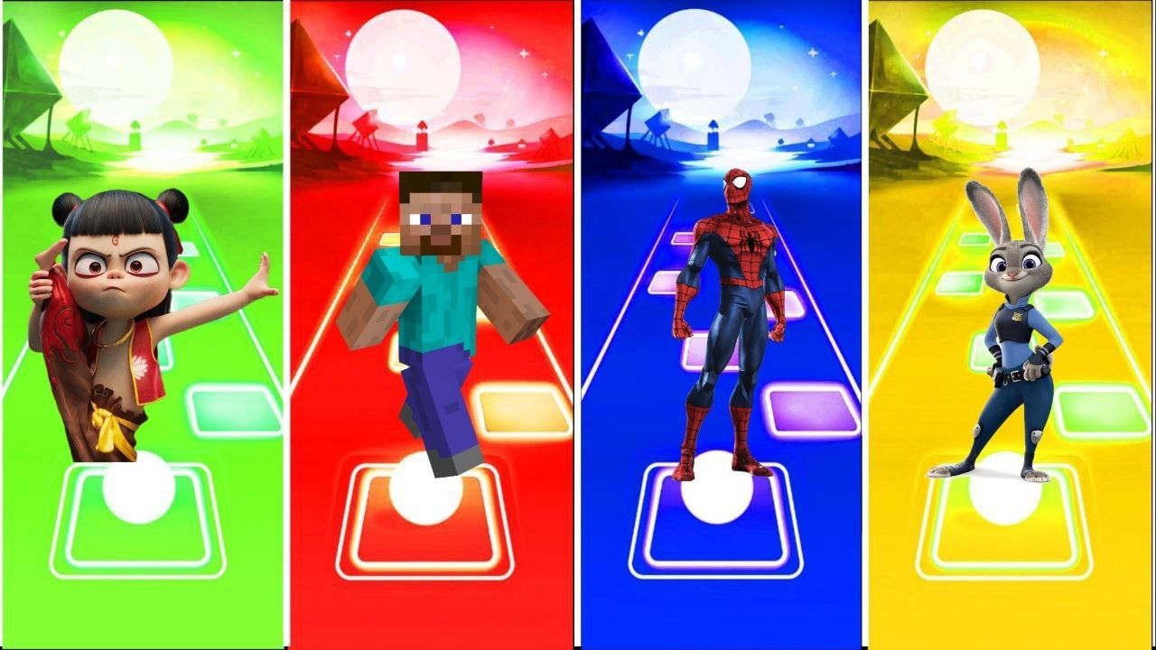 Masha 🆚️ Steve Minecraft 🆚️ Spider Man 🆚️ Judy Hopps 🐰🔥