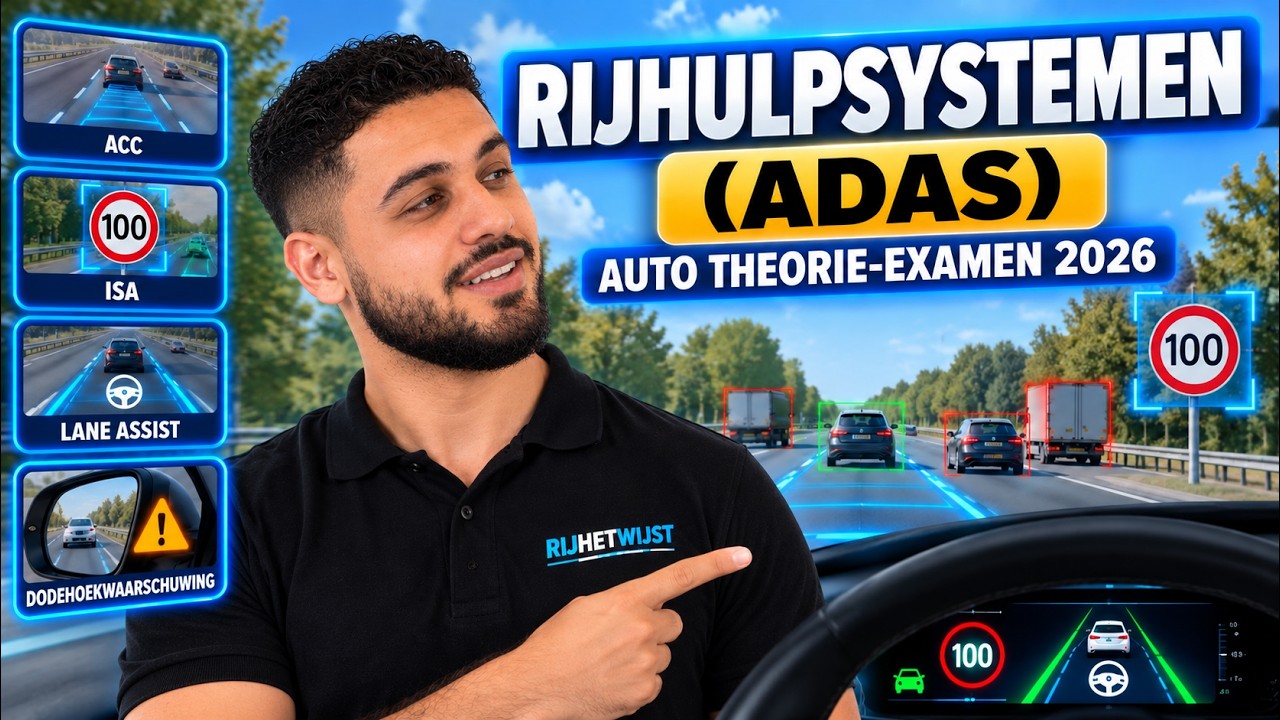 Rijhulpsystemen (ADAS) uitgelegd voor het CBR auto theorie-examen