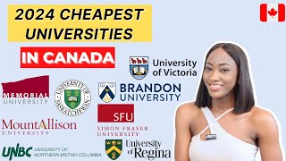 TOP 8 CHEAPEST UNIVERSITIES IN CANADA FOR INTERNATIONAL STUDENTS 2024 | Low Tuition + PGWPeligible
