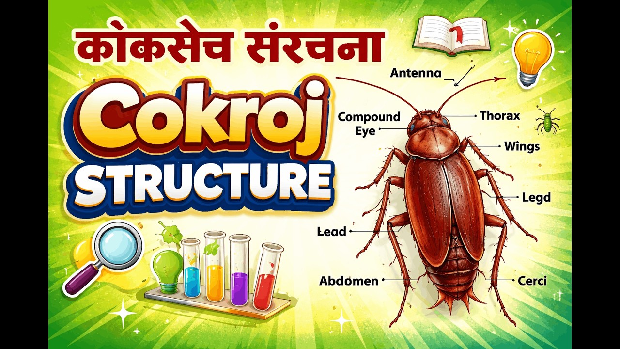 Cockroach anatomy aur biology👌