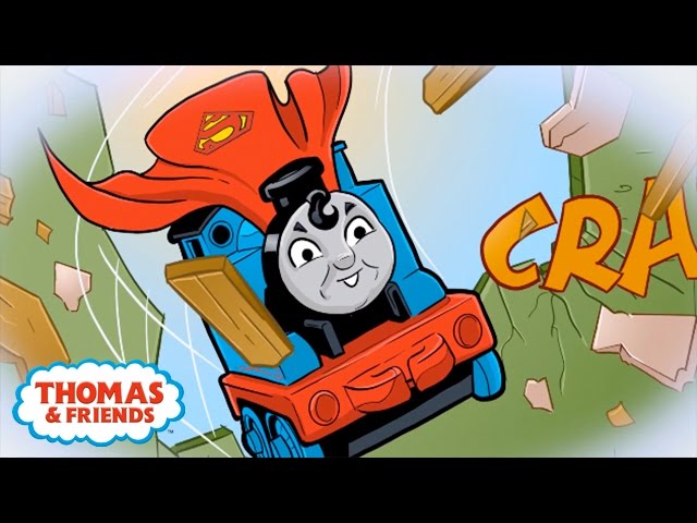 San Diego Comic Con Ft. Thomas as Superman u0026 Diesel as Batman | DC Super Friends™ | Thomas u0026 Friends class=