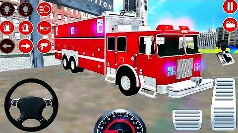 US Fire Truck Simulator Game - Emergency Rescue Team Fireworks - Android Gameplay #game #9