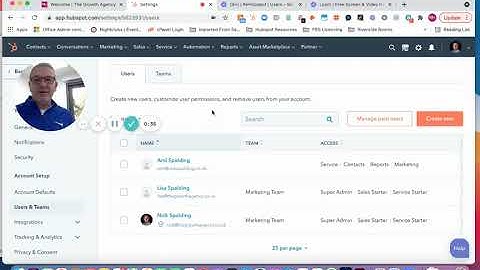 Hubspot Tips | Users - Managing Users and Paid Seats for Sales, Service Hubs