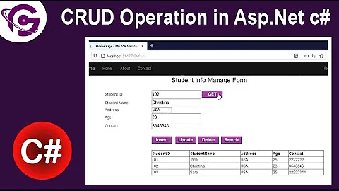 Complete CRUD Operation in Asp.Net C# With SQL Server Step By Step