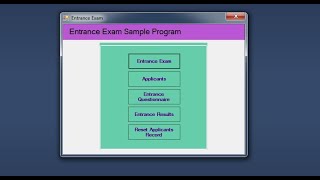 Entrance Exam System : VB.NET Final Year Project | CODERBABA