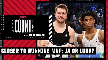 NBA Countdown kiest unaniem Luka Doncic als winnaar van een MVP vóór Ja Morant