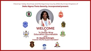 Divine Nine - Education Roundtable with Dr. Monifa McKnight, Interim MCPS Superintendent