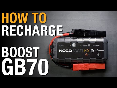 How to recharge your NOCO Boost GB70 